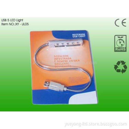 Flexible Usb Light / 5 Led Light Laptop Light